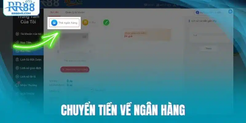 Chuyển tiền về ngân hàng